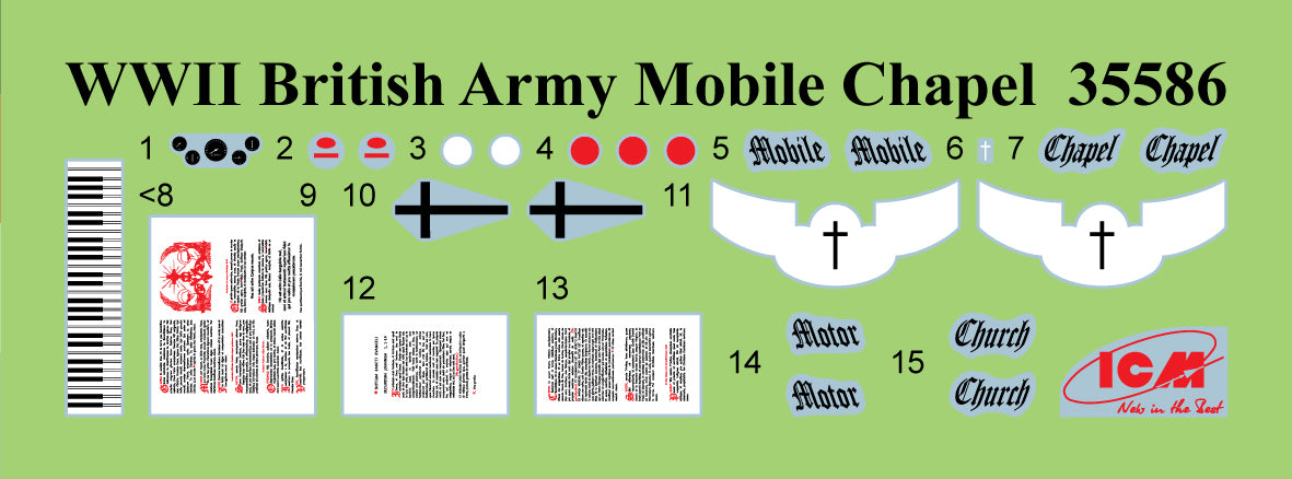 ICM 1/35 British Army Mobile Chapel Confession Before Battle (35585) — New — image 8 of 12