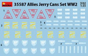 MiniArt 1/35 Allies Jerry Cans Set WW2 (35587)