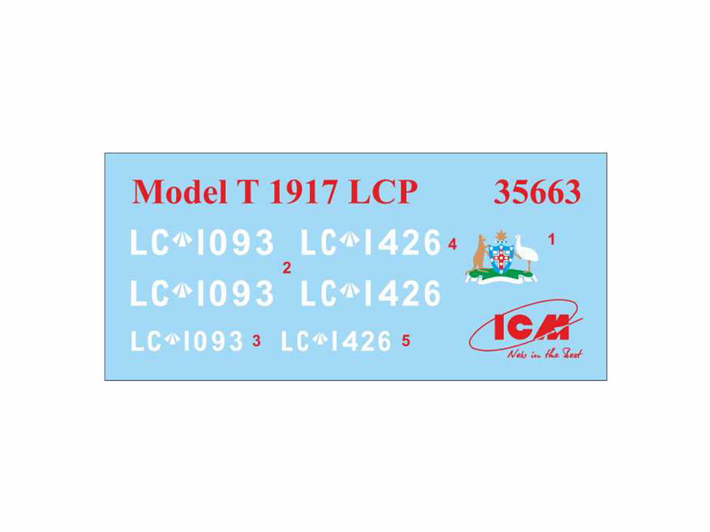 ICM 1/35 Model T 1917 LCP WWI Australian Army Car (35663)