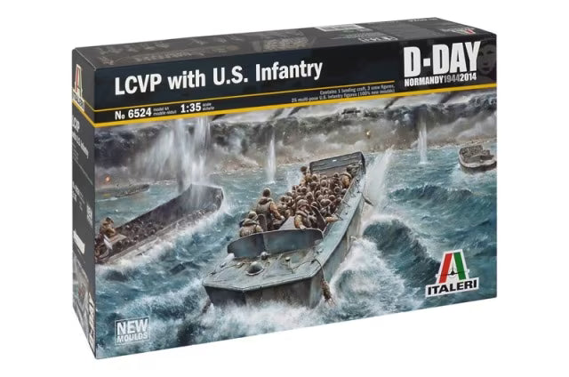 Italeri 1/35 LCVP with U.S. Infantry D-Day Normandy 1944 2014 (6524)