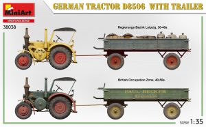 MiniArt 1/35 German Tractor D8506 with trailer (38038)