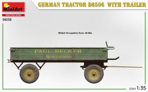 MiniArt 1/35 German Tractor D8506 with trailer (38038)