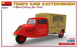 MiniArt 1/35 Tempo E400 Kastenwagen 3-Wheel Delivery Box Truck (38047)