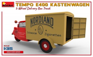 MiniArt 1/35 Tempo E400 Kastenwagen 3-Wheel Delivery Box Truck (38047)