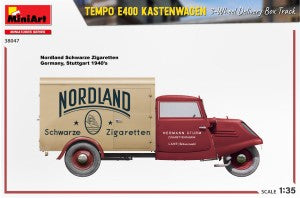 MiniArt 1/35 Tempo E400 Kastenwagen 3-Wheel Delivery Box Truck (38047)