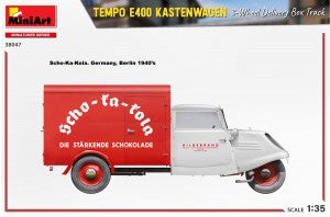 MiniArt 1/35 Tempo E400 Kastenwagen 3-Wheel Delivery Box Truck (38047)