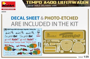 MiniArt 1/35 Tempo A400 Lieferwagen Vegetable delivery van (38049)