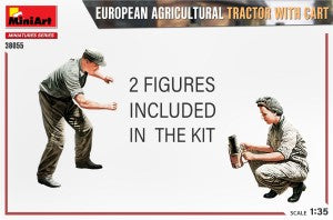 MiniArt 1/35 European Agricultural Tractor with Cart (38055)