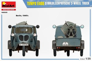 MiniArt 1/35 Tempo E 400 Stahlblechpritsche 3-Wheel Truck (38059)