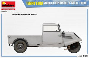 MiniArt 1/35 Tempo E 400 Stahlblechpritsche 3-Wheel Truck (38059)