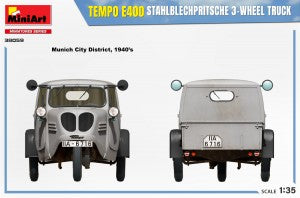 MiniArt 1/35 Tempo E 400 Stahlblechpritsche 3-Wheel Truck (38059)