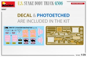 MiniArt 1/35 U.S. Stake Body Truck G506 (38067)