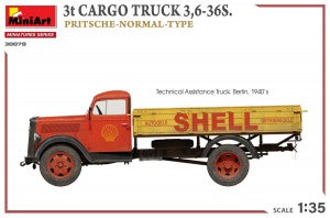 MiniArt 1/35 3t Cargo Truck 3,6-36S. Pritsche-Normal-Type (38079)