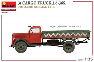 MiniArt 1/35 3t Cargo Truck 3,6-36S. Pritsche-Normal-Type (38079)
