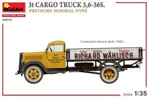 MiniArt 1/35 3t Cargo Truck 3,6-36S. Pritsche-Normal-Type (38079)