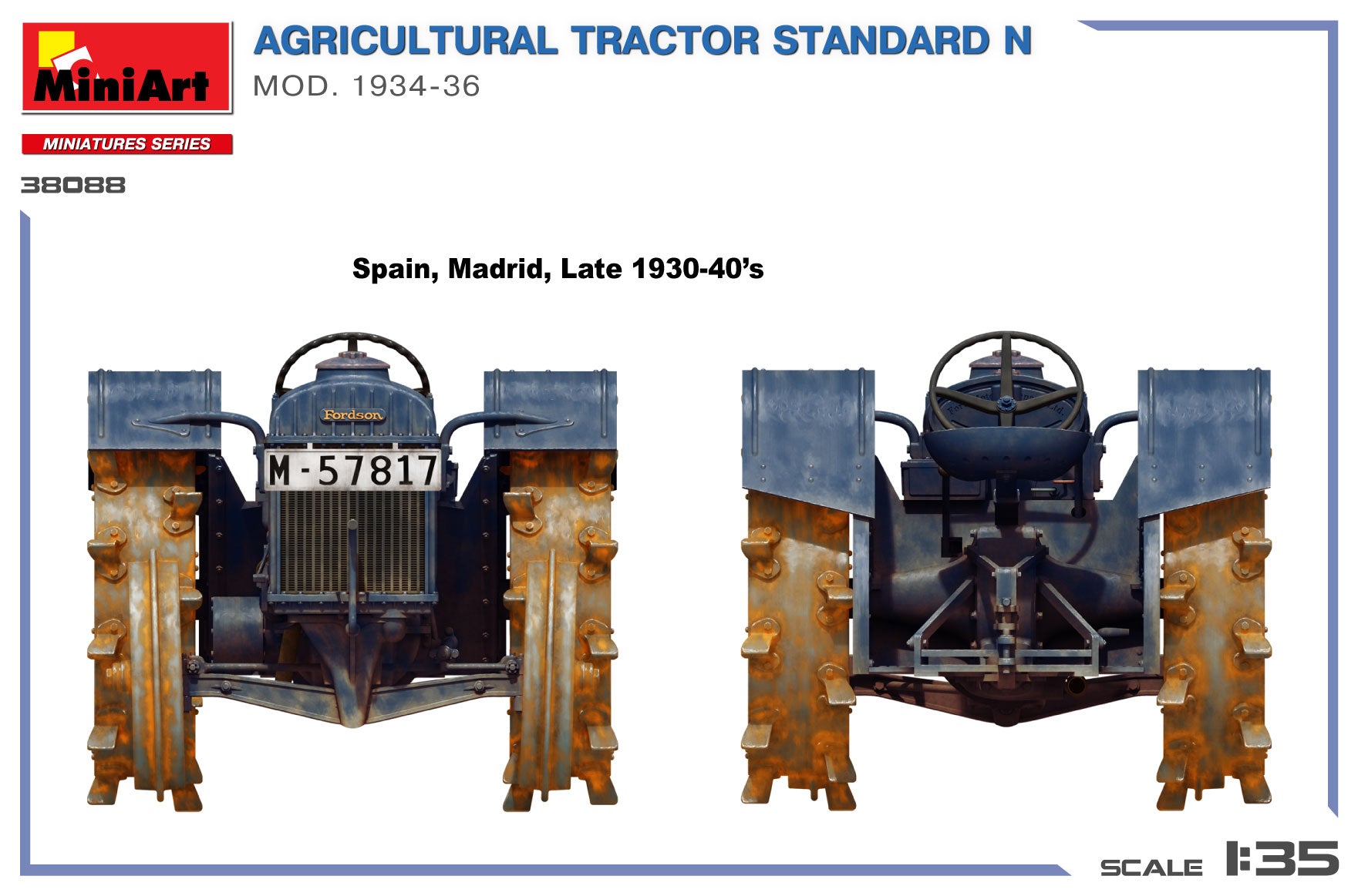 MiniArt 1/35 Agricultural Tractor Standard N Mod. 1934-36 (38088)