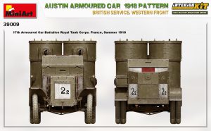 MiniArt 1/35 Austin Armoured Car 1918 Pattern British Service. Western Front - "Interior Kit" (39009)