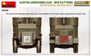 MiniArt 1/35 Austin Armoured Car 1918 Pattern British Service. Western Front - "Interior Kit" (39009)