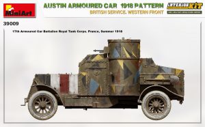 MiniArt 1/35 Austin Armoured Car 1918 Pattern British Service. Western Front - "Interior Kit" (39009)