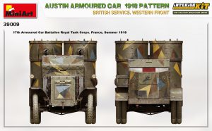 MiniArt 1/35 Austin Armoured Car 1918 Pattern British Service. Western Front - "Interior Kit" (39009)