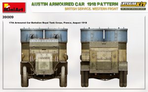 MiniArt 1/35 Austin Armoured Car 1918 Pattern British Service. Western Front - "Interior Kit" (39009)