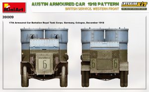MiniArt 1/35 Austin Armoured Car 1918 Pattern British Service. Western Front - "Interior Kit" (39009)