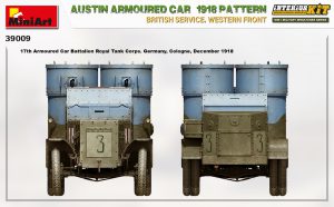MiniArt 1/35 Austin Armoured Car 1918 Pattern British Service. Western Front - "Interior Kit" (39009)