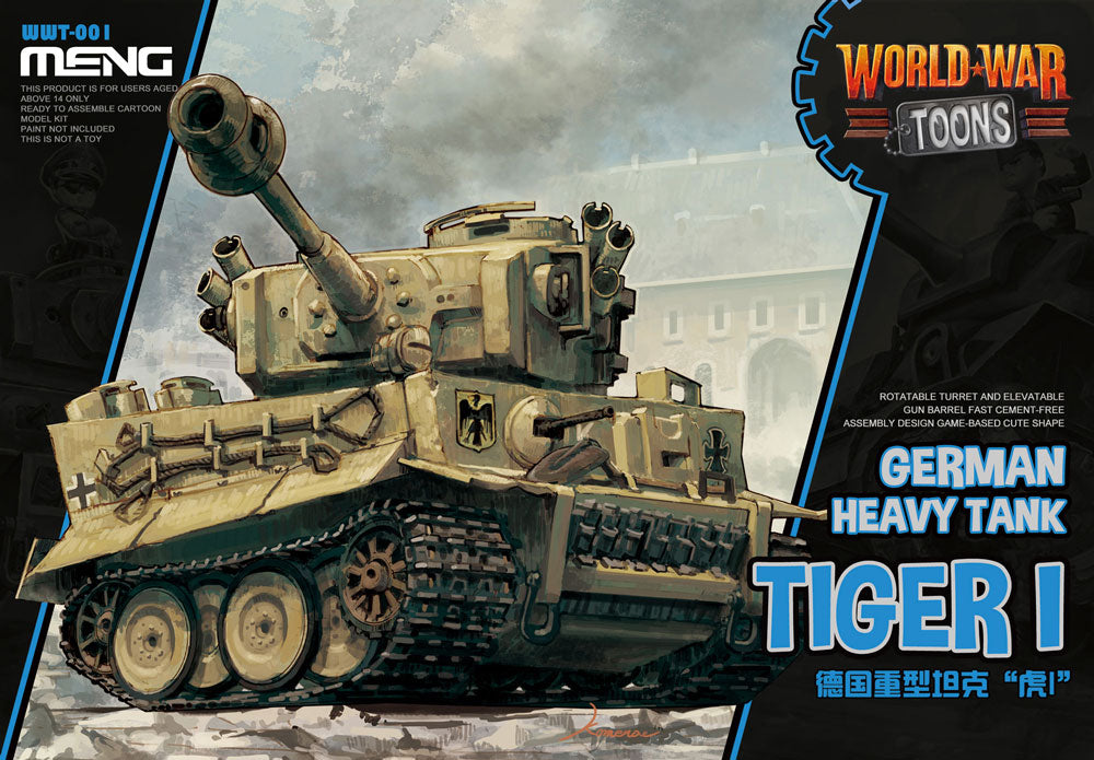 Meng World War Toons Tiger I German Heavy Tank (WWT-001)