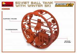 MiniArt 1/35 Soviet Ball Tank with Winter Ski Interior Kit (40008)