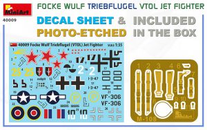 MiniArt 1/35 Focke-Wulf Triebflügel VTOL Jet Fighter (40009)