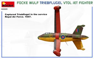 MiniArt 1/35 Focke-Wulf Triebflügel VTOL Jet Fighter (40009)