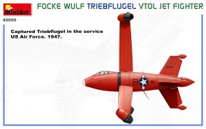 MiniArt 1/35 Focke-Wulf Triebflügel VTOL Jet Fighter (40009)