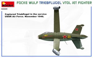 MiniArt 1/35 Focke-Wulf Triebflügel VTOL Jet Fighter (40009)
