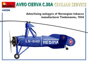 MiniArt 1/35 Avro Cierva C.30A Civilian Service (41006)