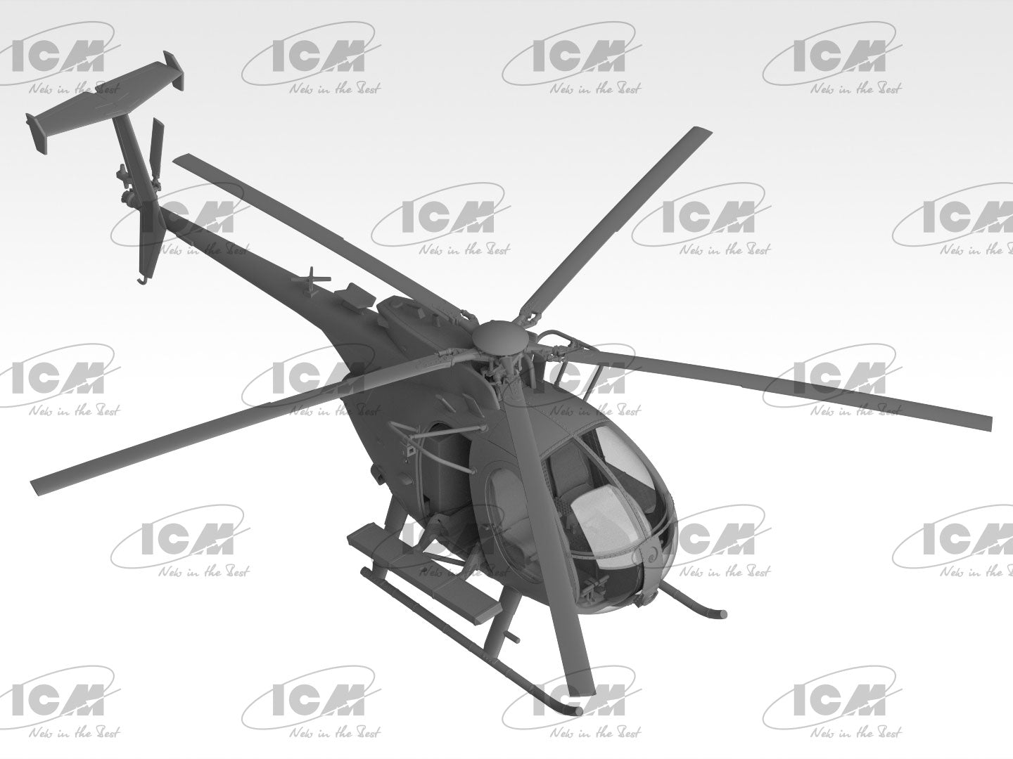 ICM 1/48 MH-6J Little Bird US Special Forces Helicopter (48369)