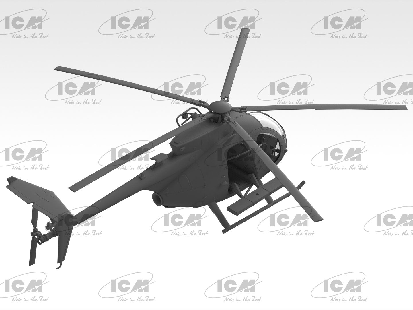 ICM 1/48 MH-6J Little Bird US Special Forces Helicopter (48369)
