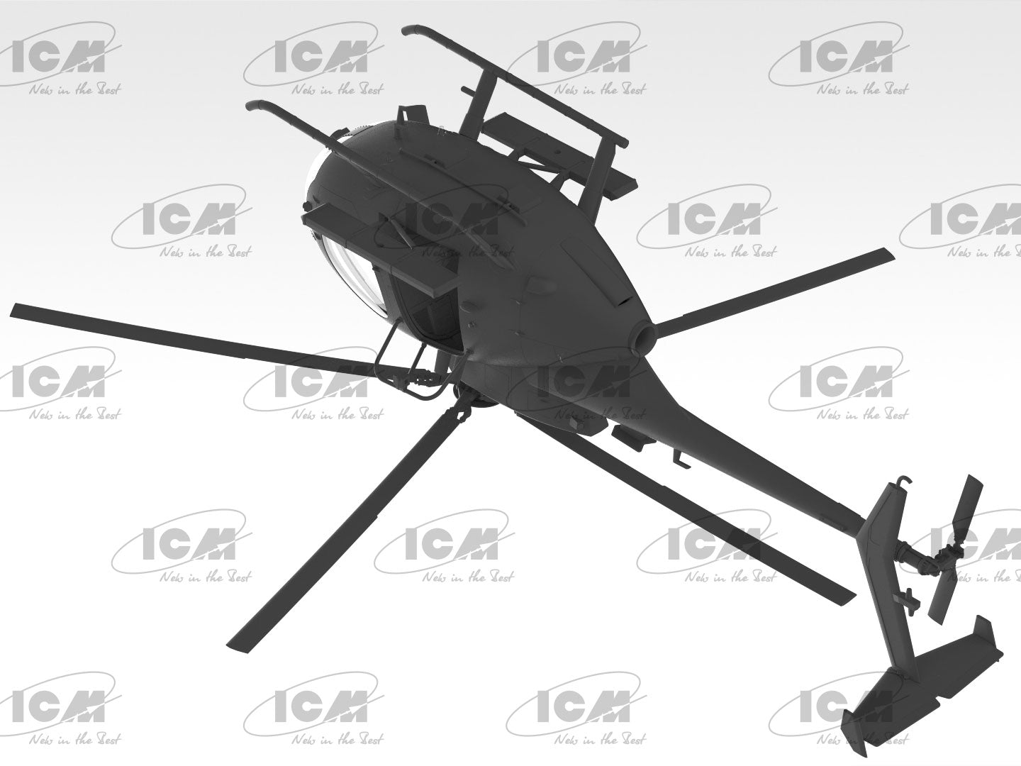 ICM 1/48 MH-6J Little Bird US Special Forces Helicopter (48369)