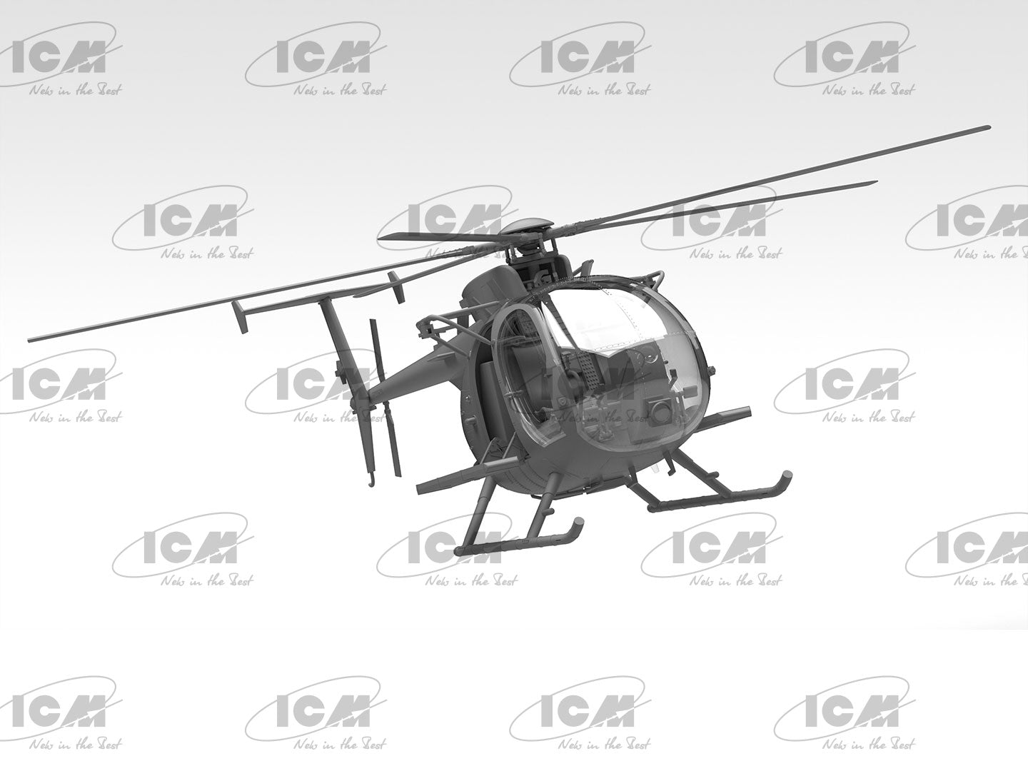 ICM 1/48 MH-6J Little Bird US Special Forces Helicopter (48369)