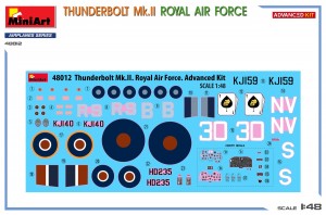 MiniArt 1/48 Thunderbolt Mk.II Royal Air Force Advanced Kit (48012)