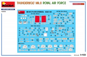 MiniArt 1/48 Thunderbolt Mk.II Royal Air Force Advanced Kit (48012)