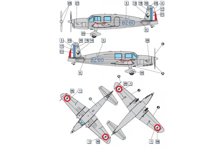 Dora Wings 1/48 Caudron C.635 Simoun (DW48030)