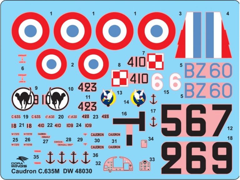 Dora Wings 1/48 Caudron C.635 Simoun (DW48030)