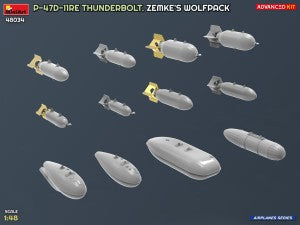 MiniArt 1/48 P-47D-11RE Thunderbolt Zemke’s Wolfpack Advanced Kit (48034)