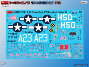 MiniArt 1/48 P-47D-15/16 Thunderbolt PTO Basic Kit (48039)