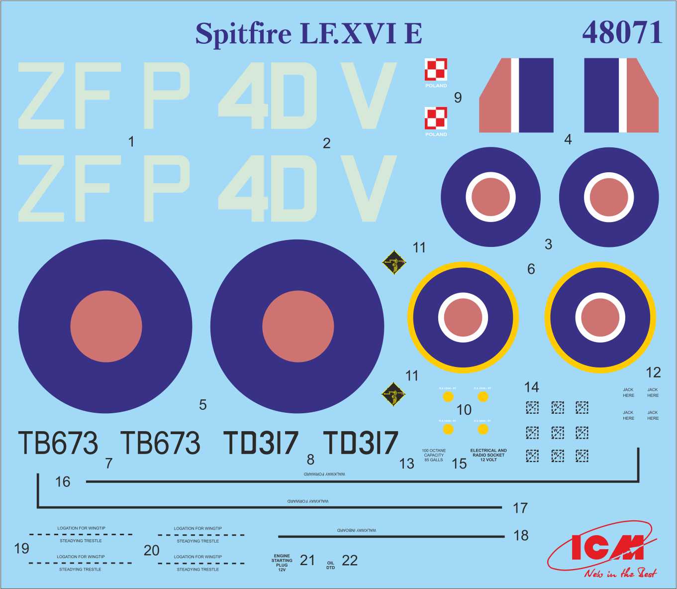 ICM 1/48 Conquerors of Europe's Sky (3 x Model Set) (48324)