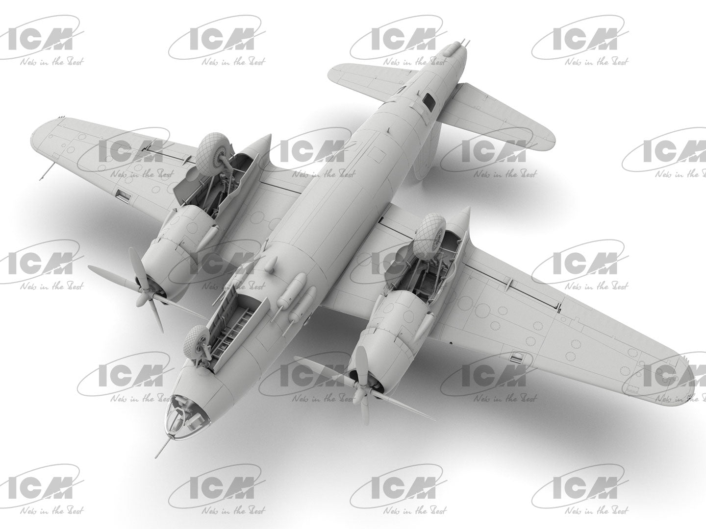 ICM 1/48 B-26G Marauder WWII American/France Bomber (48323)