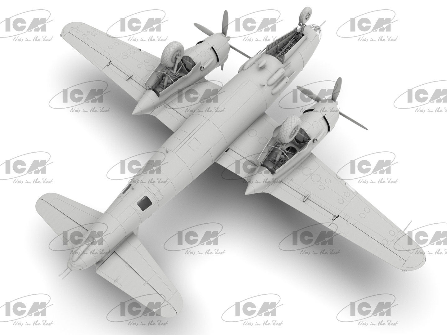 ICM 1/48 B-26G Marauder WWII American/France Bomber (48323)