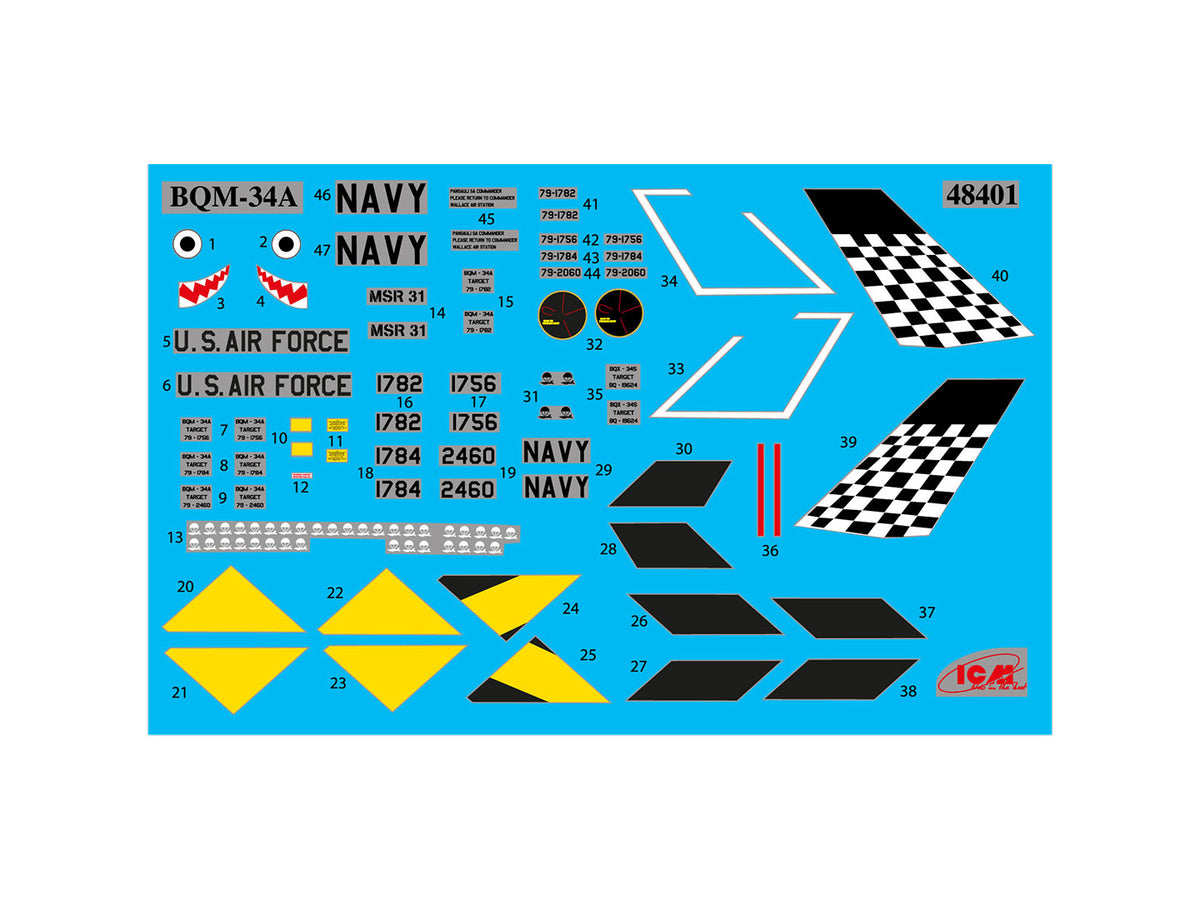 ICM 1/48 BQM-34A (Q-2C) Firebee with Trailer (48401)