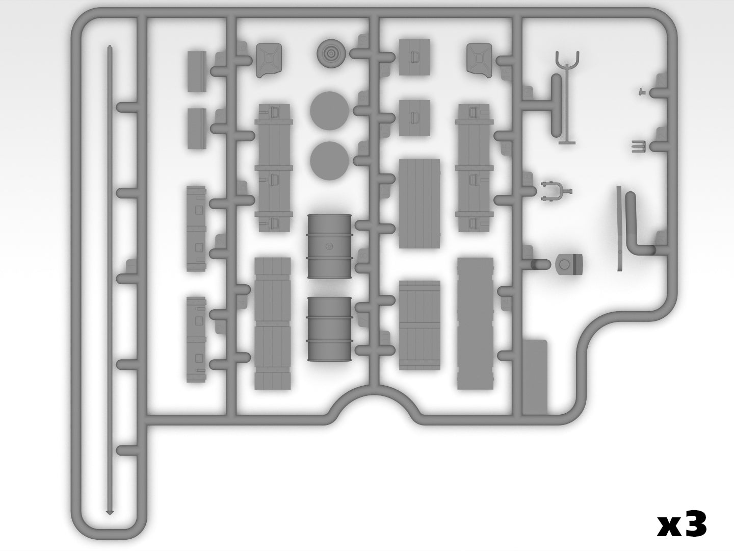 ICM 1/48 Luftwaffe Airfield Equipment (48409)