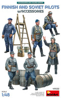 MiniArt 1/48 Finnish And Soviet Pilots w/ Accessories (49022)